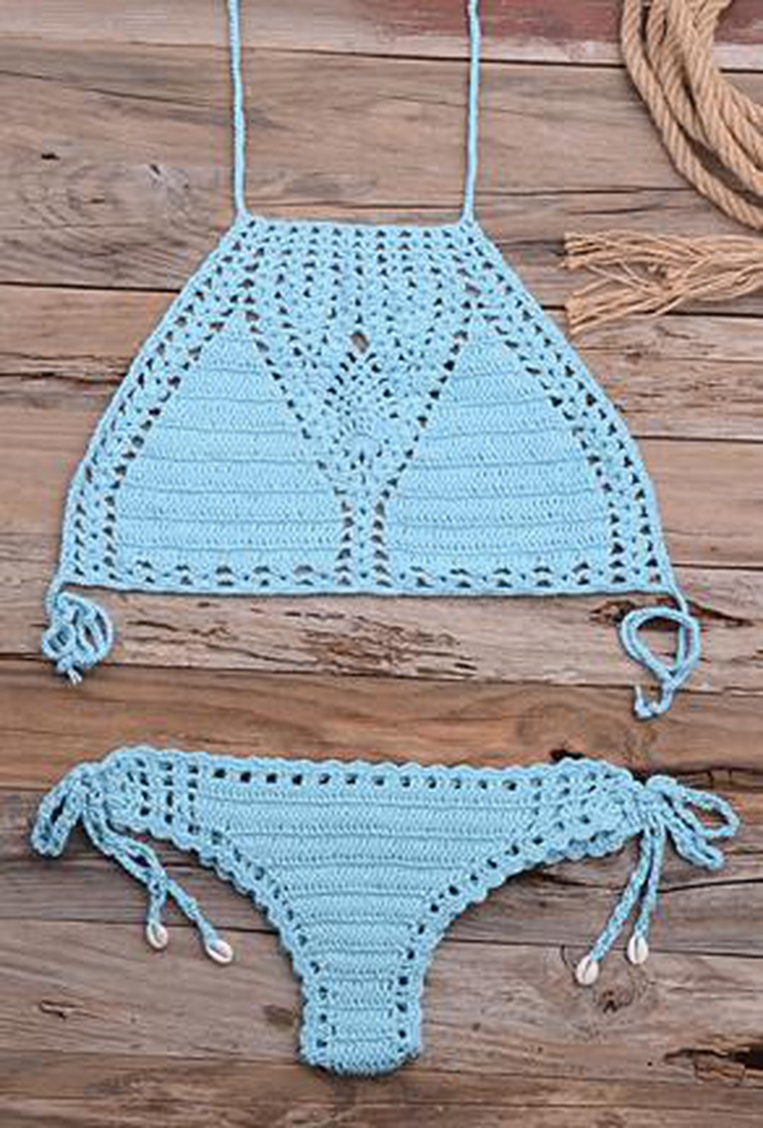 NIKIA - MAILLOT DE BAIN 2 PIÈCES AU CROCHET