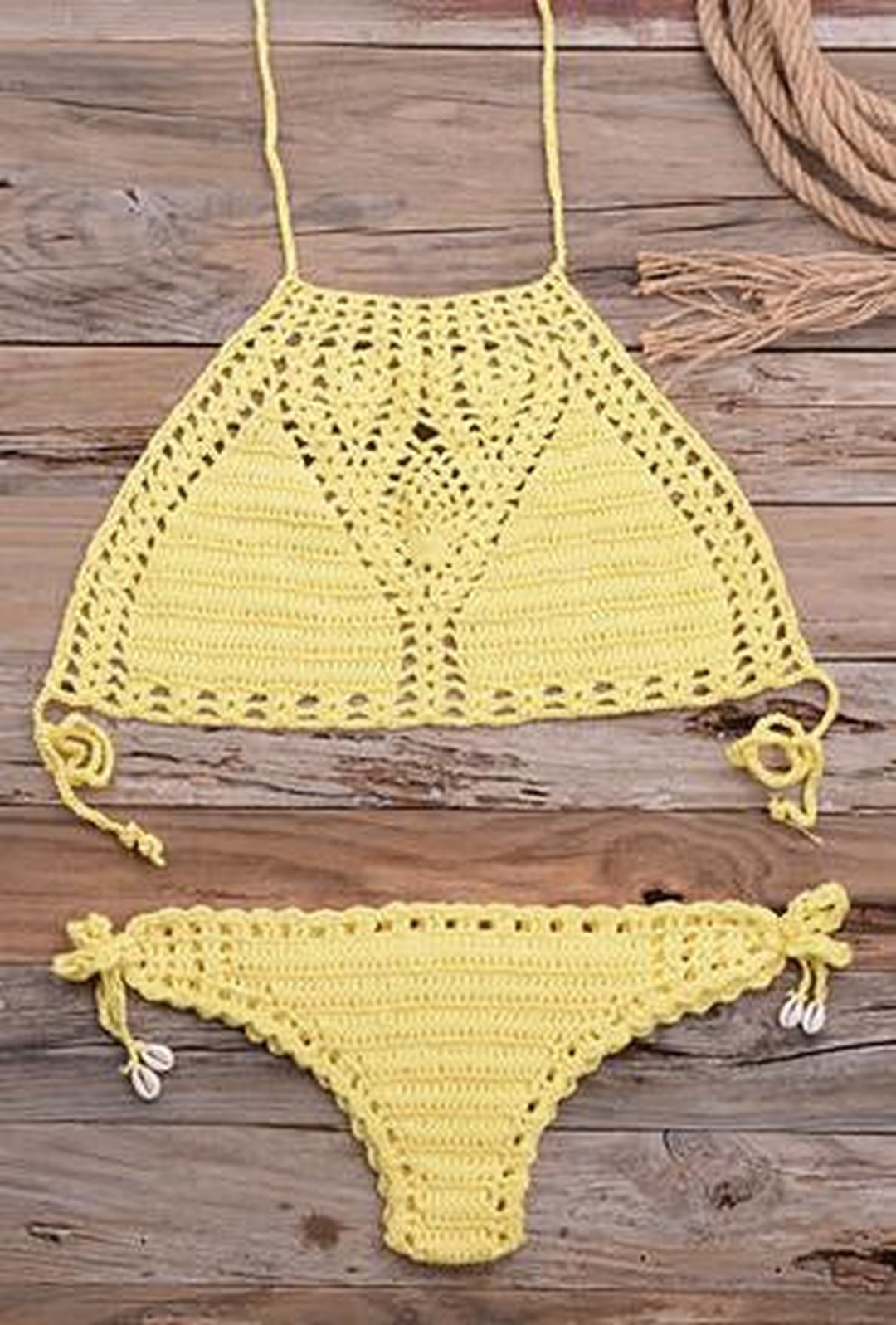 NIKIA - MAILLOT DE BAIN 2 PIÈCES AU CROCHET