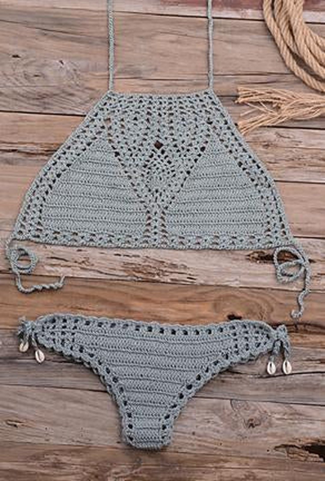 NIKIA - CROCHET 2 PIECE BEACHWEAR