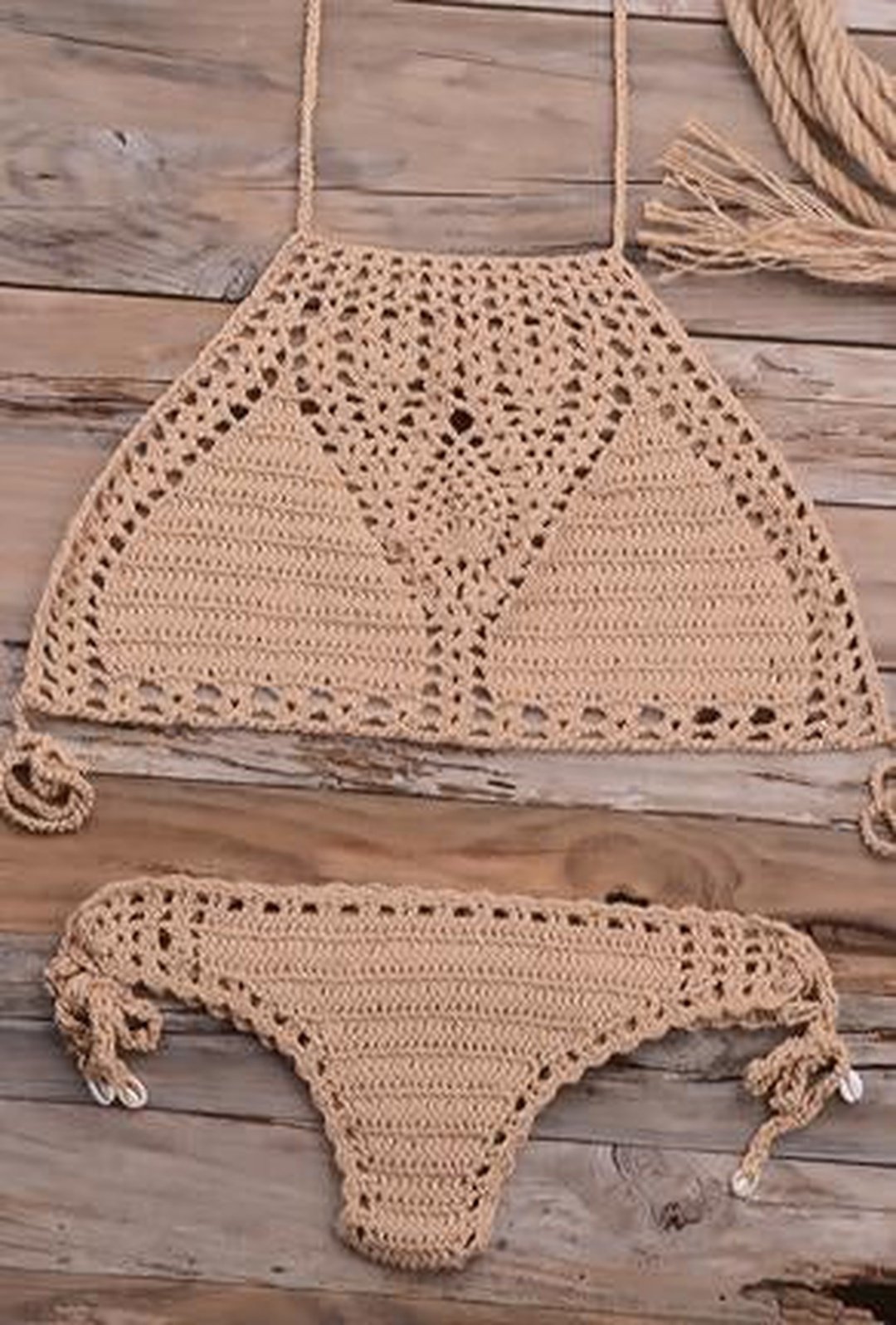 NIKIA - MAILLOT DE BAIN 2 PIÈCES AU CROCHET