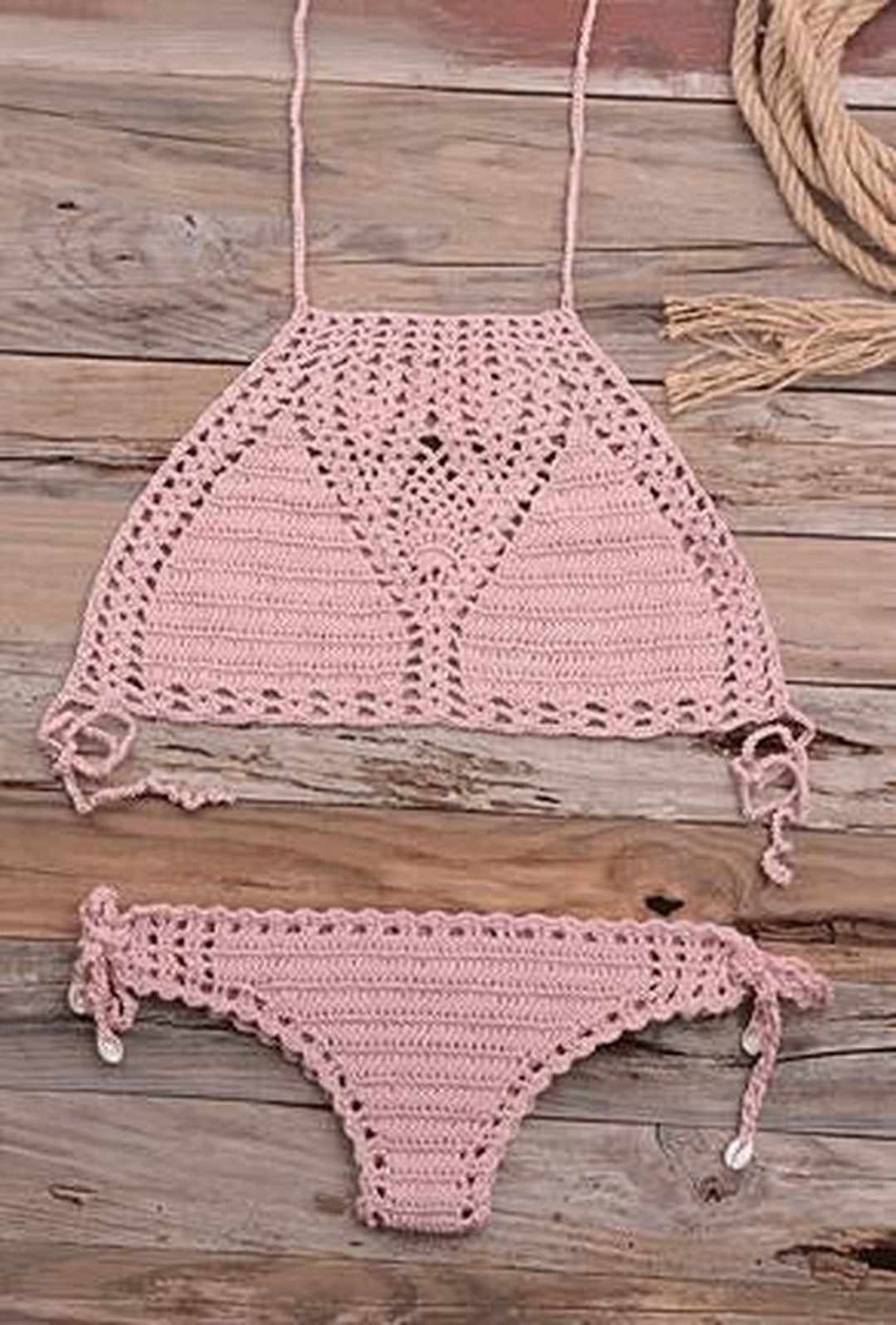 NIKIA - CROCHET 2 PIECE BEACHWEAR