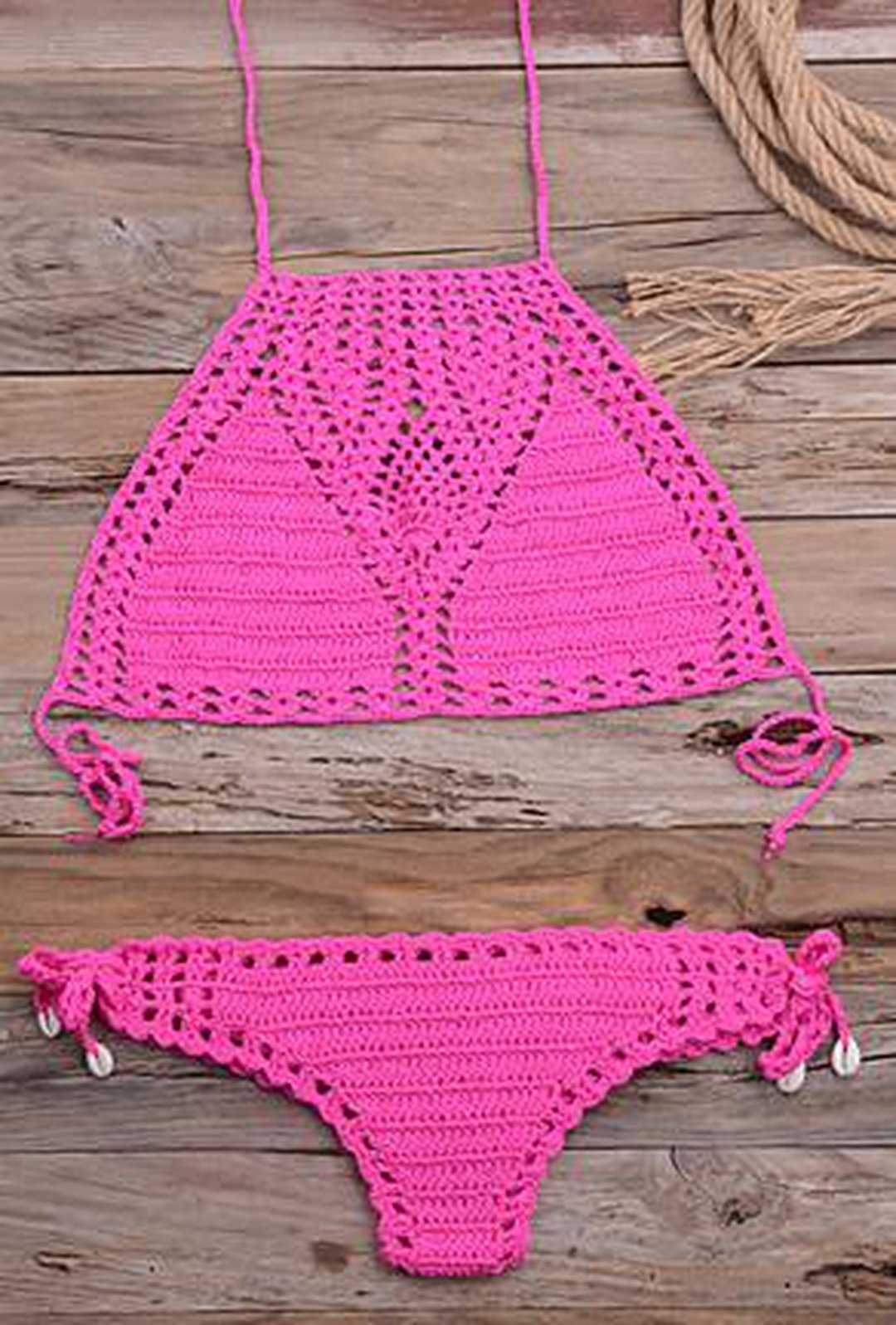 NIKIA - MAILLOT DE BAIN 2 PIÈCES AU CROCHET