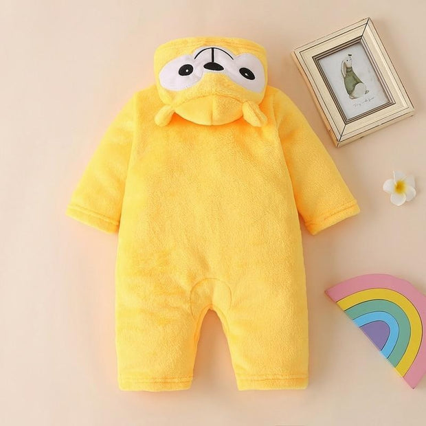 Baby Cotton Cute 3D Bear Smiley Sun Rainbow Romper 0-18M