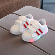 Boys Girls Infant Tennis LED Lighted Classic Leisure Sneakers Cute Casual Shoes