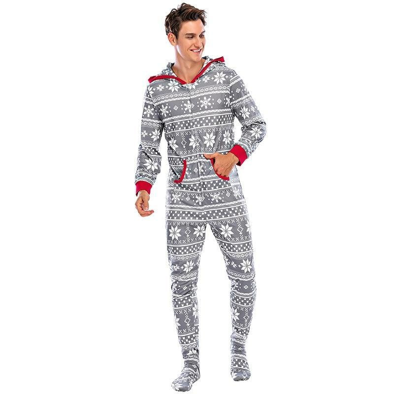 Family Matching Christmas Deer Pajamas Jumpsuits Set Family Look - MomyMall