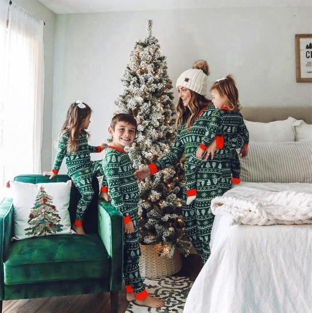 Family Matching Outfit Christmas Tree Mother and Daughter Clothes - MomyMall