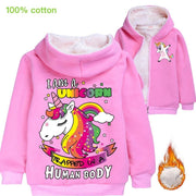 Kids Coat Unicorn Boys Girl Jacket Animal Horse Chaqueta Fashion Coat - MomyMall pink / 3-4 Years