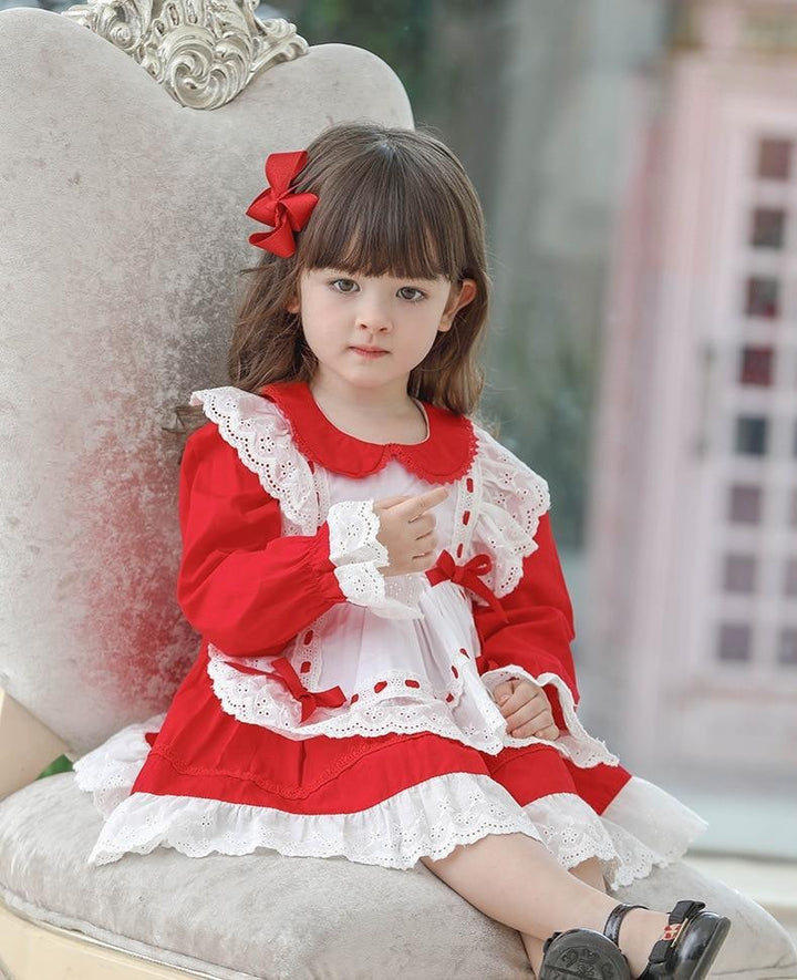 Girls Alice Princess Lotia Spain Boutique Princess Cotton Dresses - MomyMall