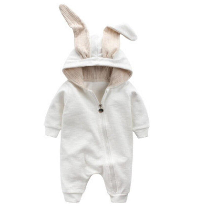 Baby Rompers Spring Autumn Cute Cartoon Rabbit Infant Jumpers Outfits - MomyMall White / 0-3 Months
