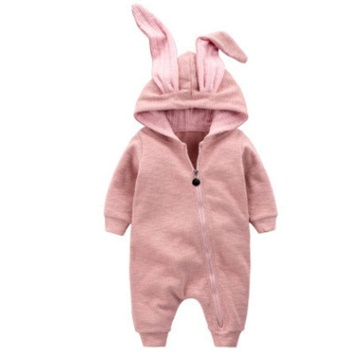 Baby Rompers Spring Autumn Cute Cartoon Rabbit Infant Jumpers Outfits - MomyMall Pink / 0-3 Months