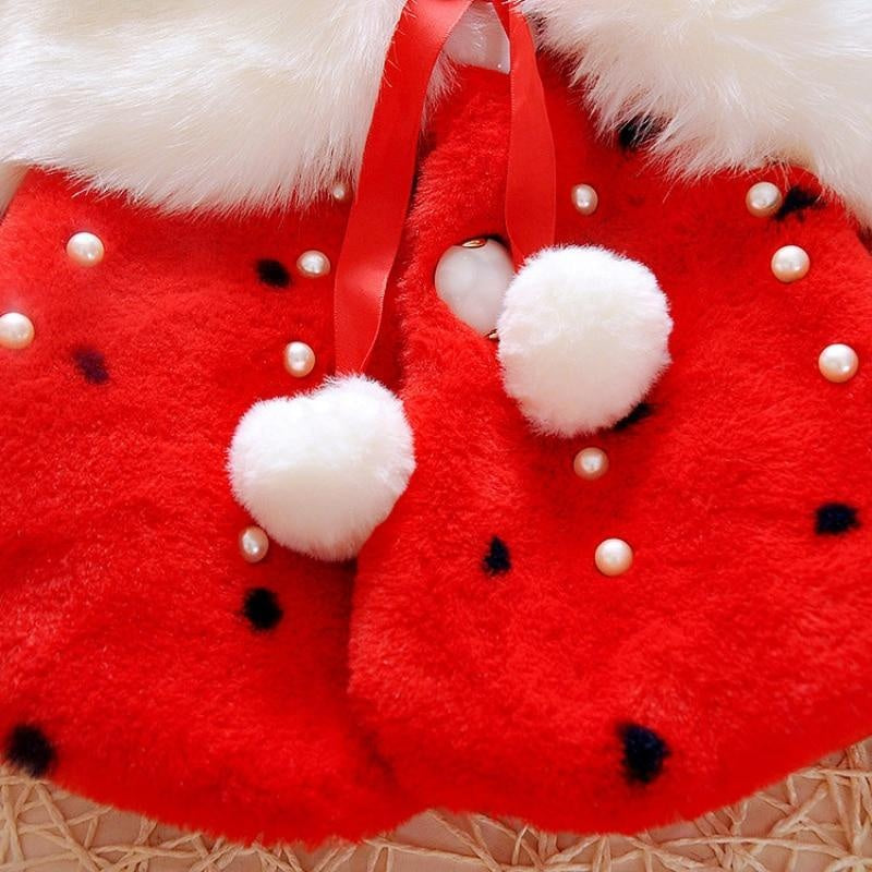 Baby Toddler Girls Cute Fleece Fur Winter Warm Coat - MomyMall