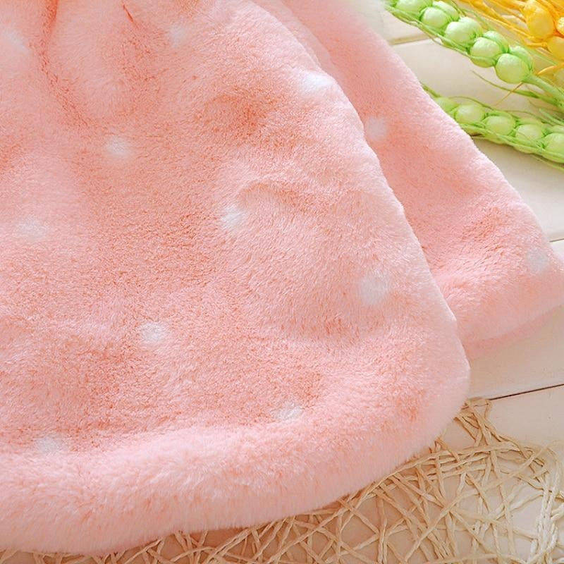 Baby Toddler Girls Cute Fleece Fur Winter Warm Coat - MomyMall