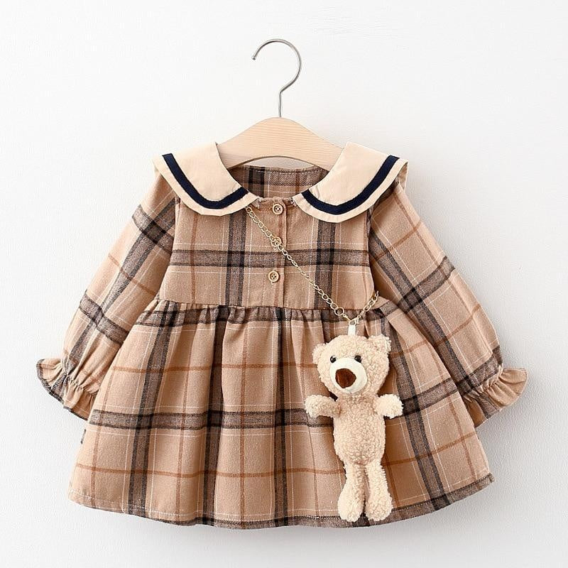 Baby Girls Dress Fall Fashion Cute Long Sleeve Dress