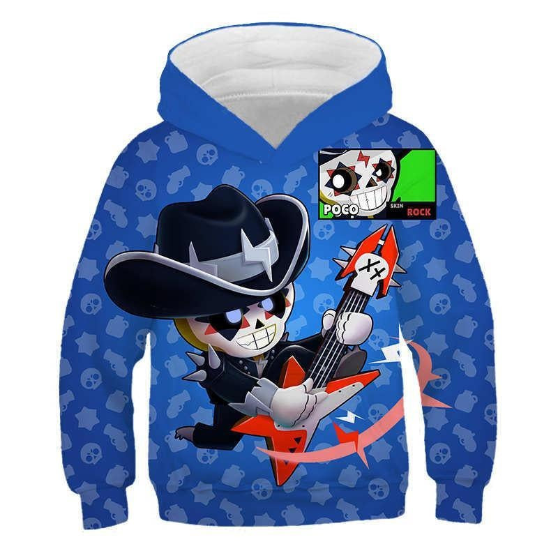 Children Kid Teens 3D Wilderness Brawl Fighting Crew Neck Hoodie - MomyMall Violet / 2-3 Years