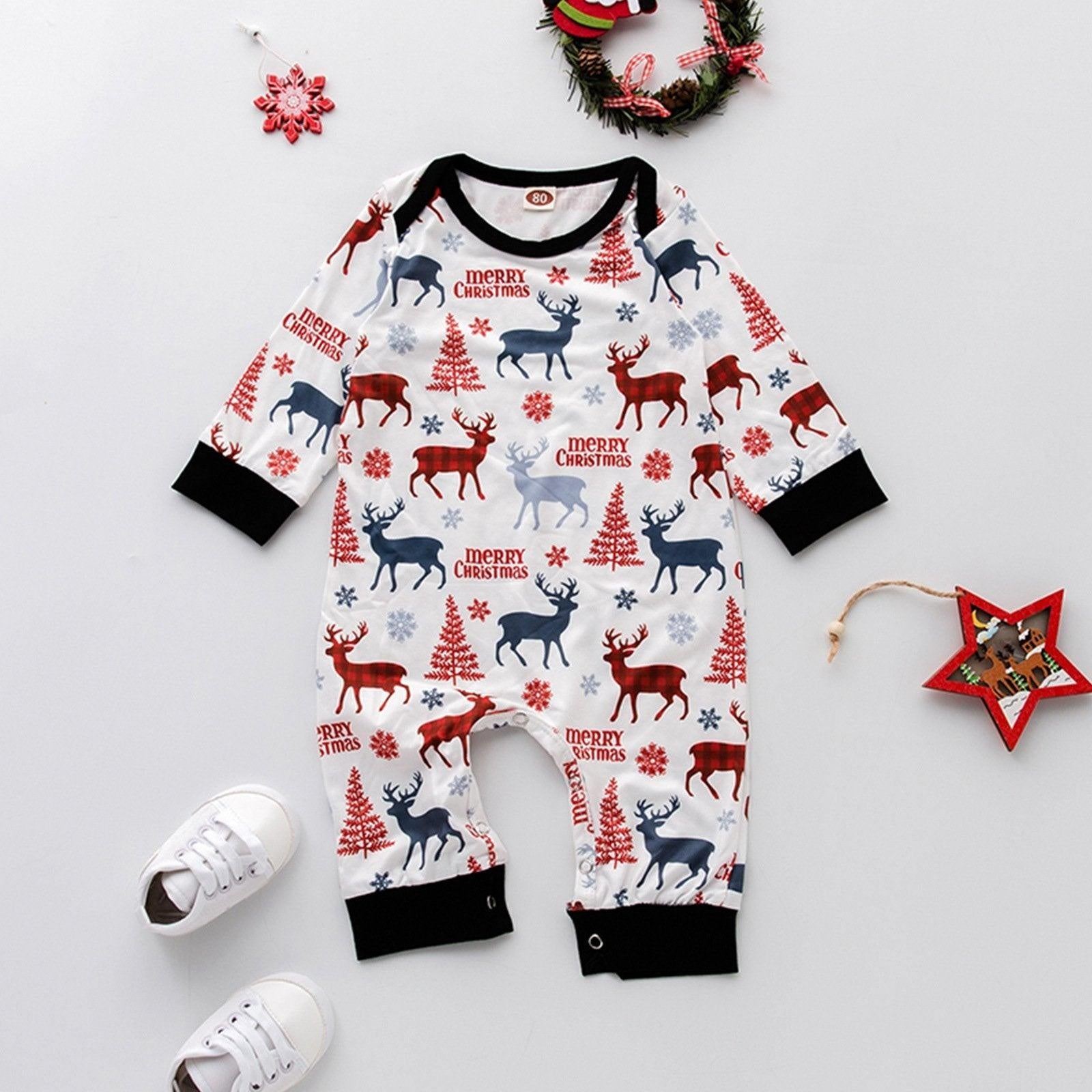 Christmas Family Matching Parent-child Pajamas Suits Set - MomyMall