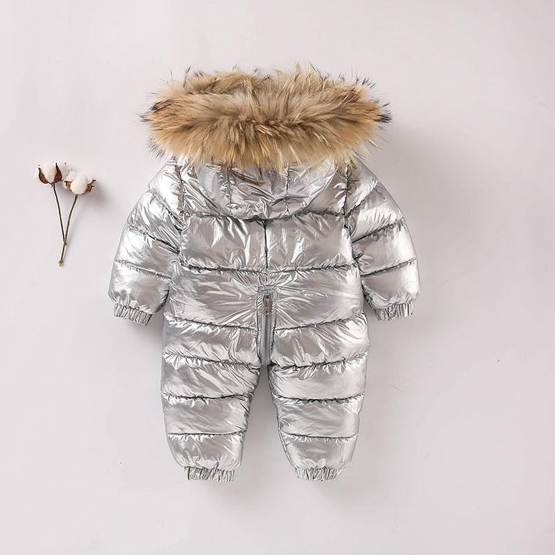 Baby Cotton-padded Jacke Jumpsuit Infants Thickened Romper