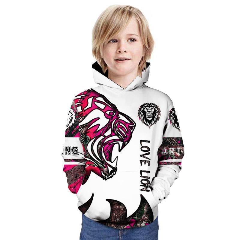 Children Kid 3D Print Animal Lion Hoodie - MomyMall Type3 / 3-4 Years