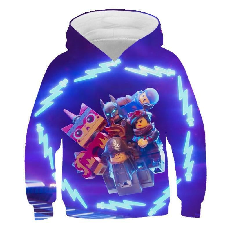 Children Kid 3D Cartoon Print Casual Pullover Hoodie - MomyMall