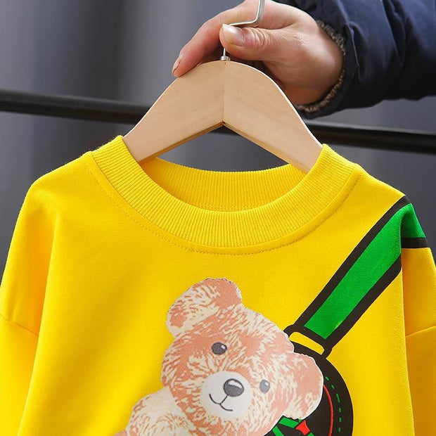 Baby Toddler Autumn Spring Sweatshirts Long-sleeved Tops - MomyMall