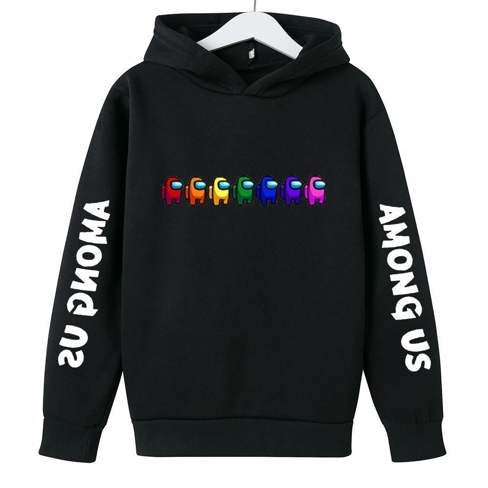 Kids Girl Boy Among US Peripheral Printed Hoodie - MomyMall