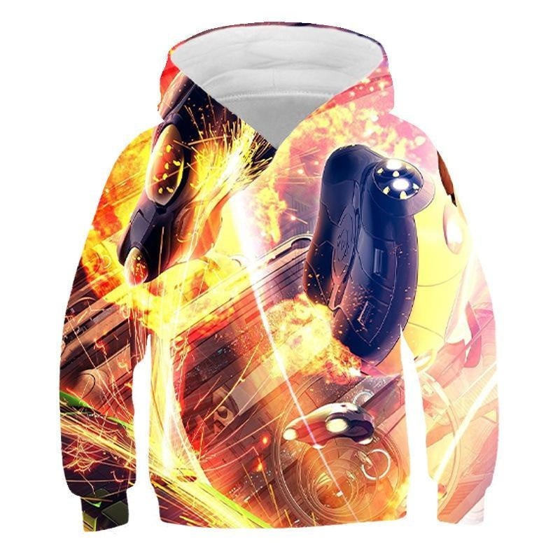 Kid Loose Long Sleeve 3D Printed Hoodie