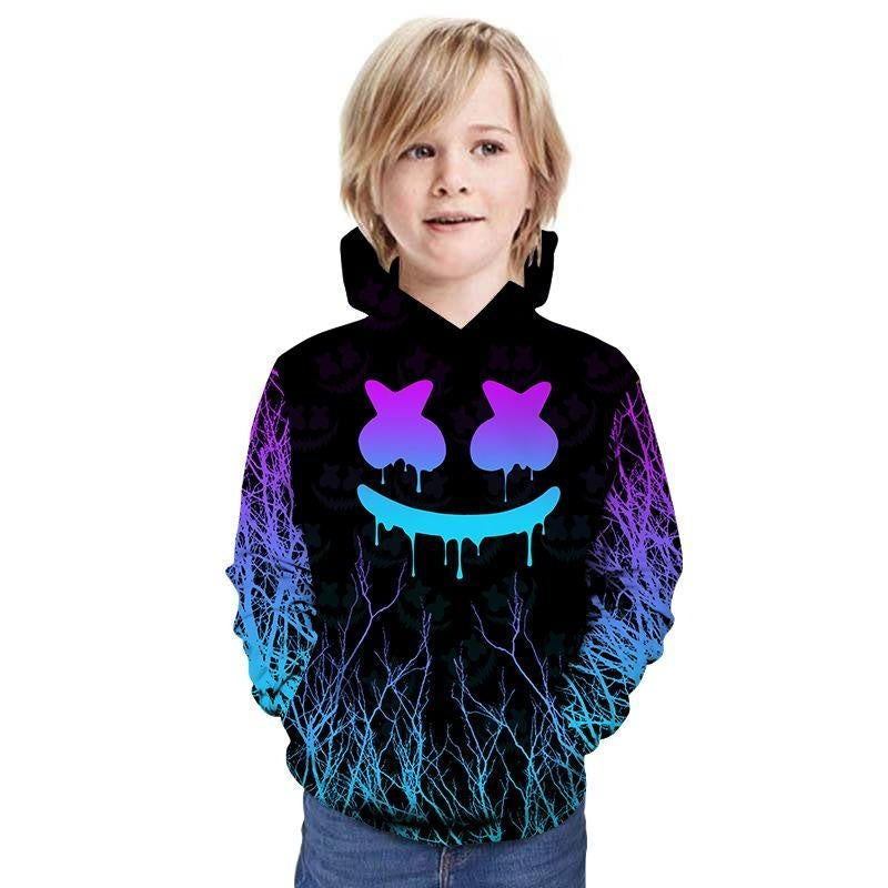 Children Kid 3D Print Halloween Pattern Hoodie