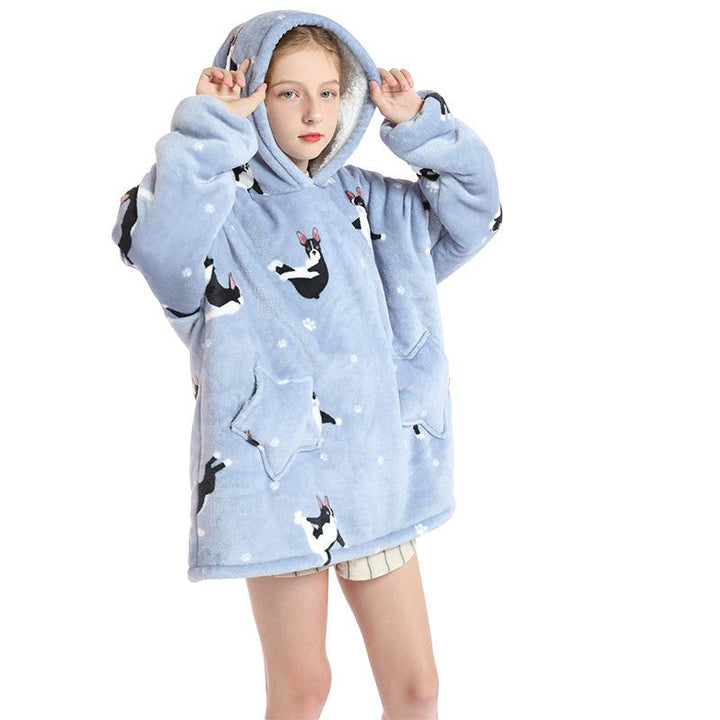 Kid Boy Girl Blanket Winter Warm Pajamas Sweater - MomyMall Type1 / 2-3 Years