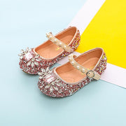 Girl Pearl Sequin Soft Sole Single Shoes - MomyMall Pink / US9.5/EU26/UK8.5Toddle