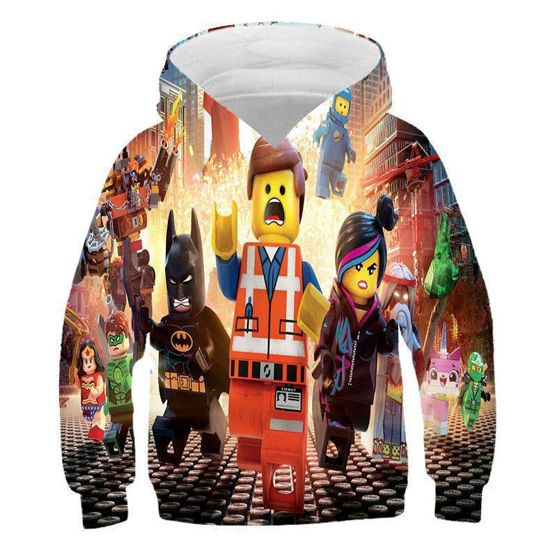 Kids 3D Print Cartoon Loose Long Sleeves Hoodie - MomyMall Type8 / 2-3 Years