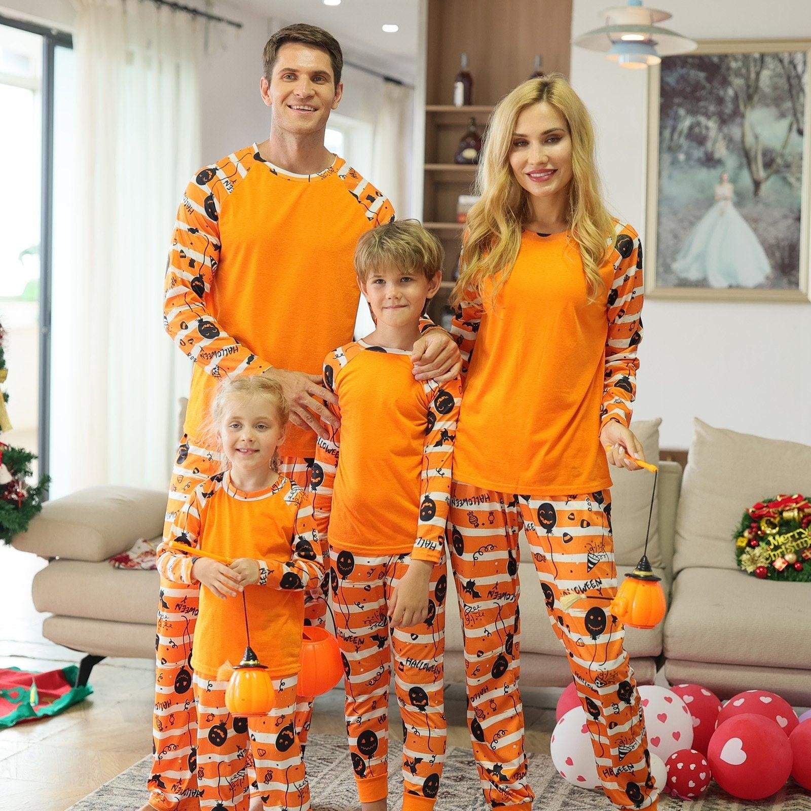 Halloween Pajamas Family Matching Mommy Dad and Me Sleepwear Outfits - MomyMall