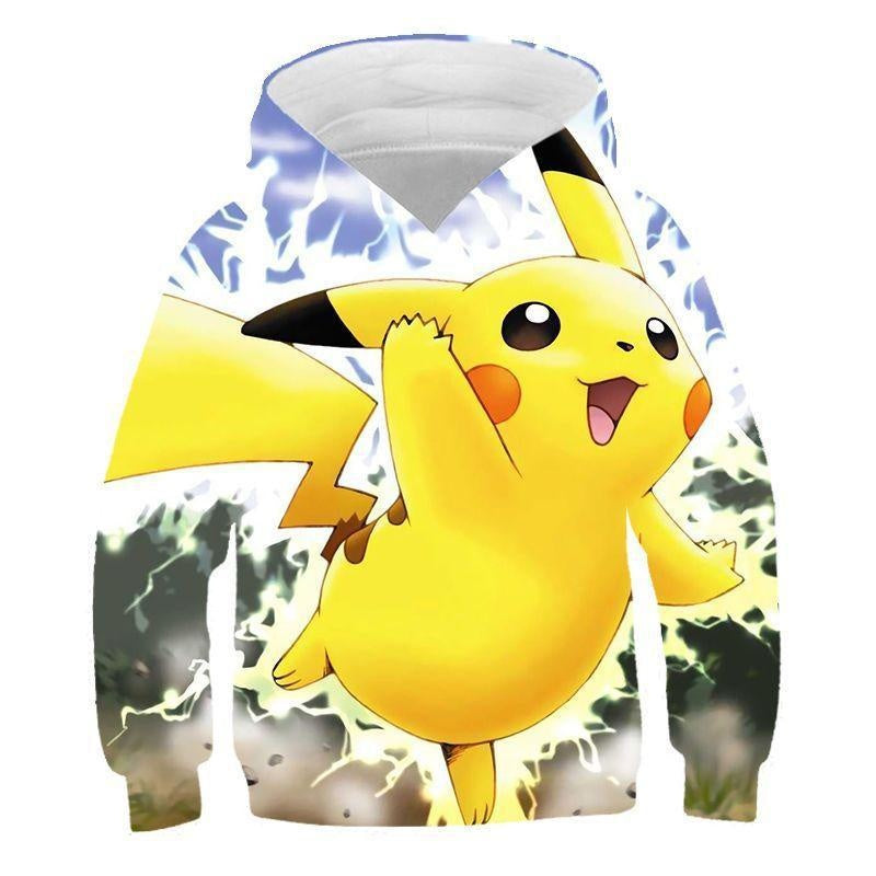 Children Kid Pikachu 3D Print Casual Hoodie