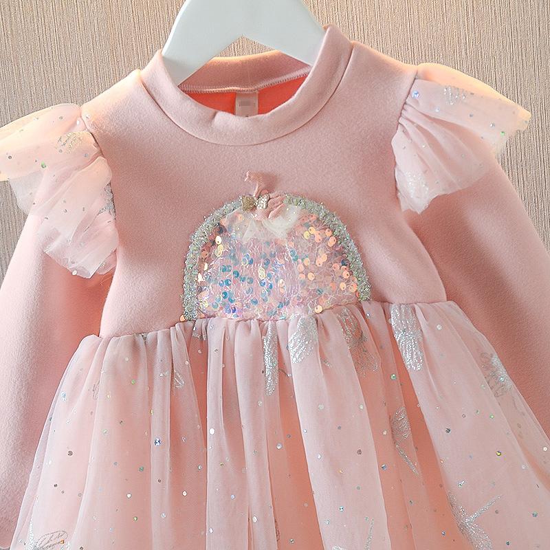 Girl Boutique Autumn Princess Fluffy Dress - MomyMall