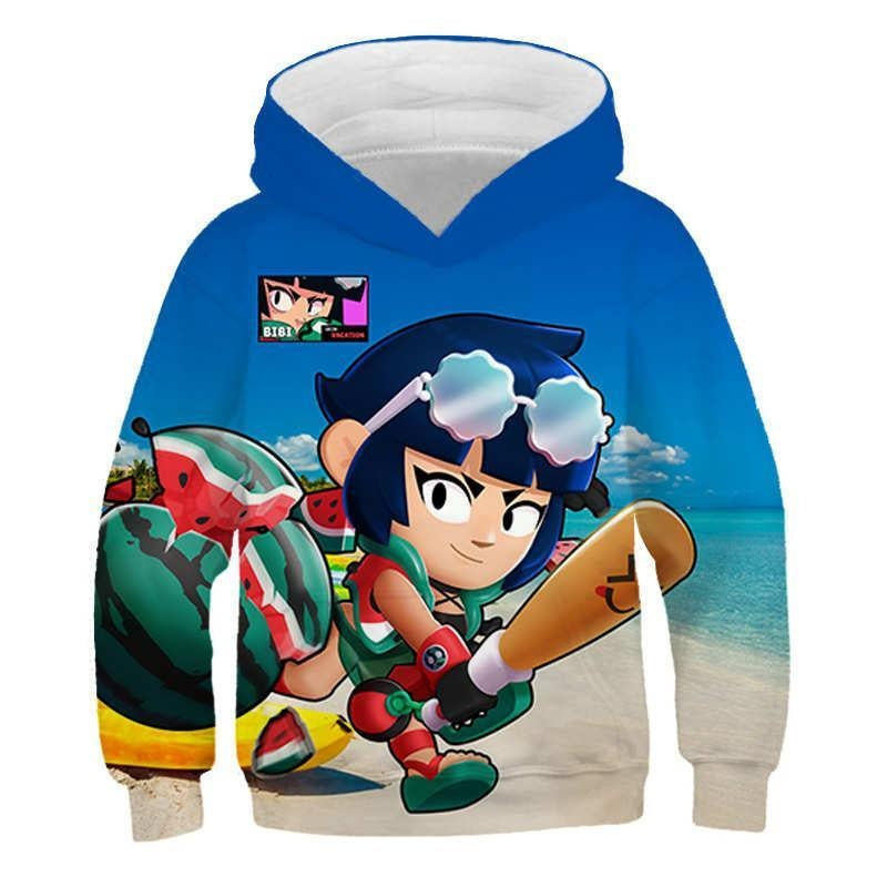 Children Kid Teens 3D Wilderness Brawl Fighting Crew Neck Hoodie - MomyMall