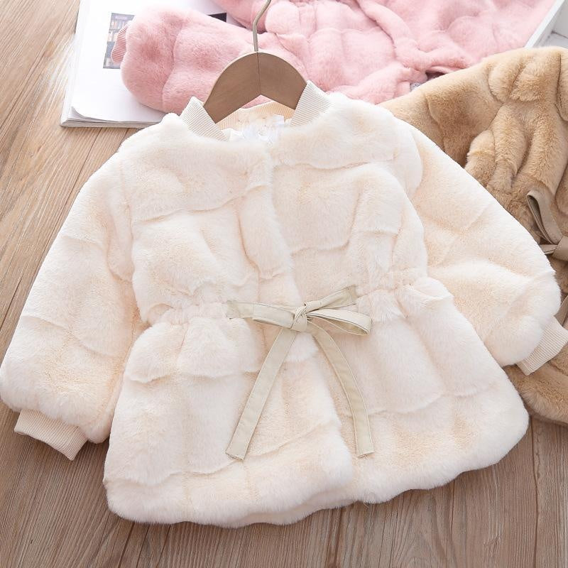 Winter New Girls Fashion Imitation Mink Fur Coat - MomyMall