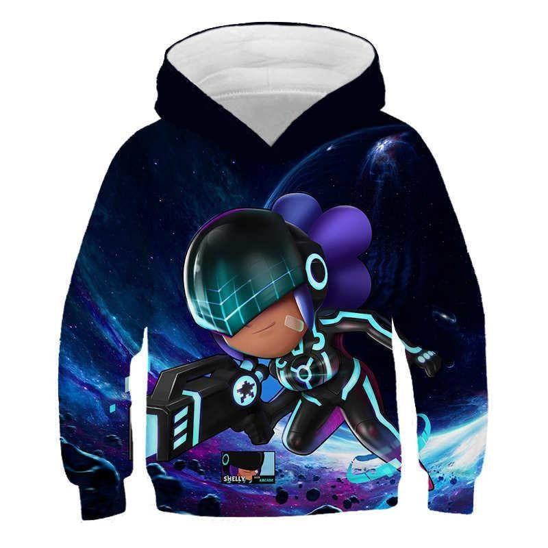 Children Kid Teens 3D Wilderness Brawl Fighting Crew Neck Hoodie - MomyMall