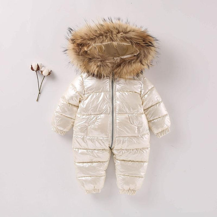 Baby Cotton-padded Jacke Jumpsuit Infants Thickened Romper