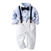 Autumn Baby Boy Gentleman Long Sleeve Formal 4 Pcs Suit - MomyMall