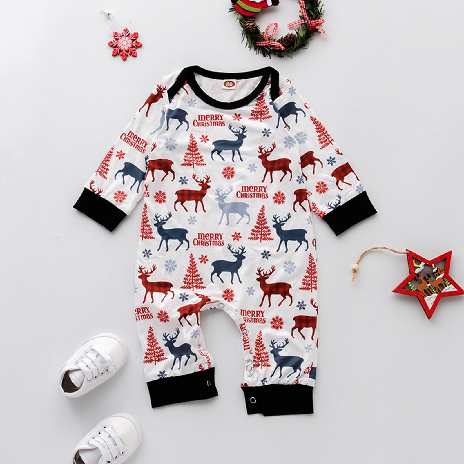 Family Matching Christmas Homewear Letter Print Pajamas