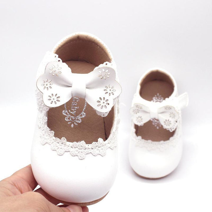 Baby Girl Bow Tie Toddlers with Soft Soles Shoes - MomyMall
