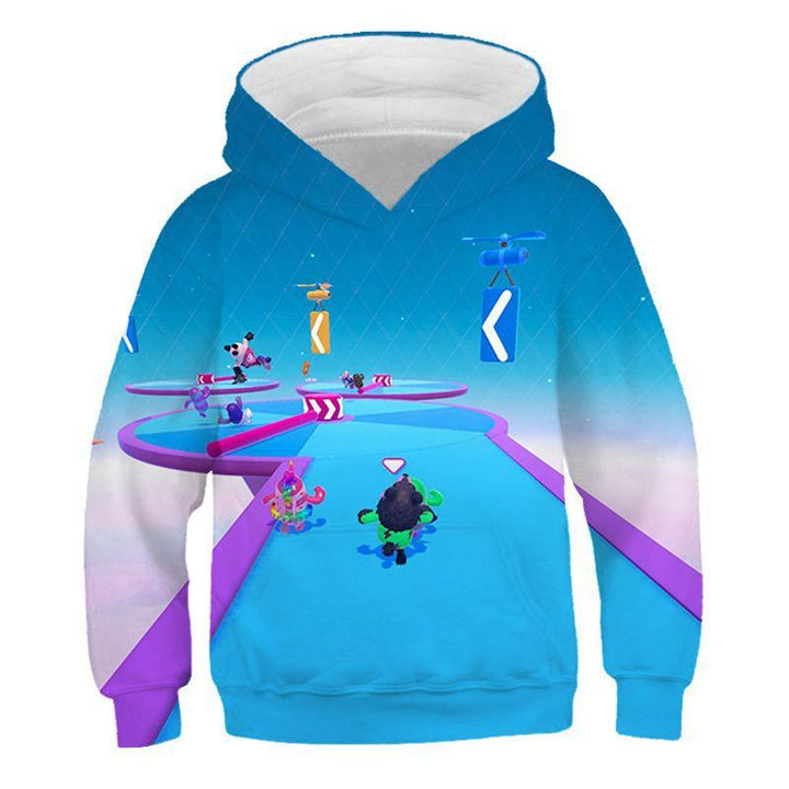 Kids Fall Guys Ultimate Knockout Long Sleeve Hoodie Pullover - MomyMall Type7 / 2-3 Years