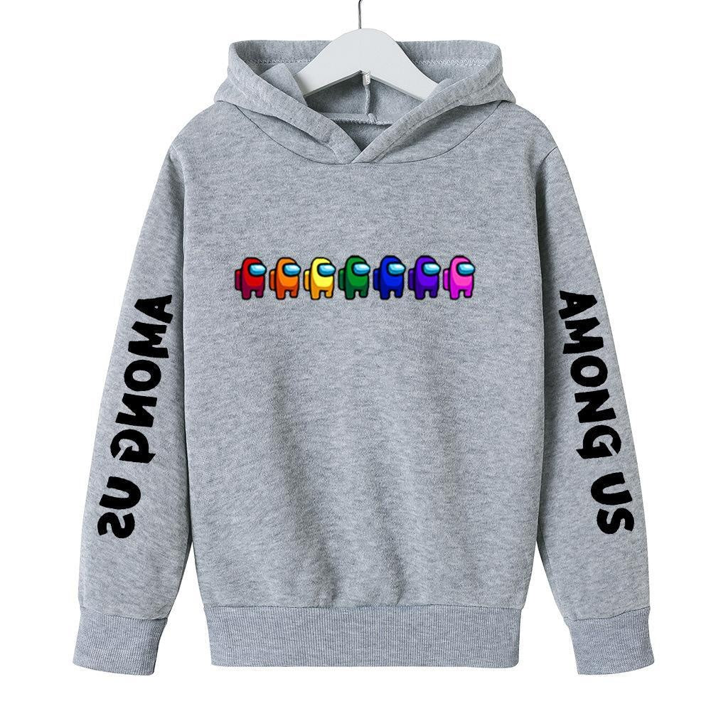 Kids Girl Boy Among US Peripheral Printed Hoodie - MomyMall