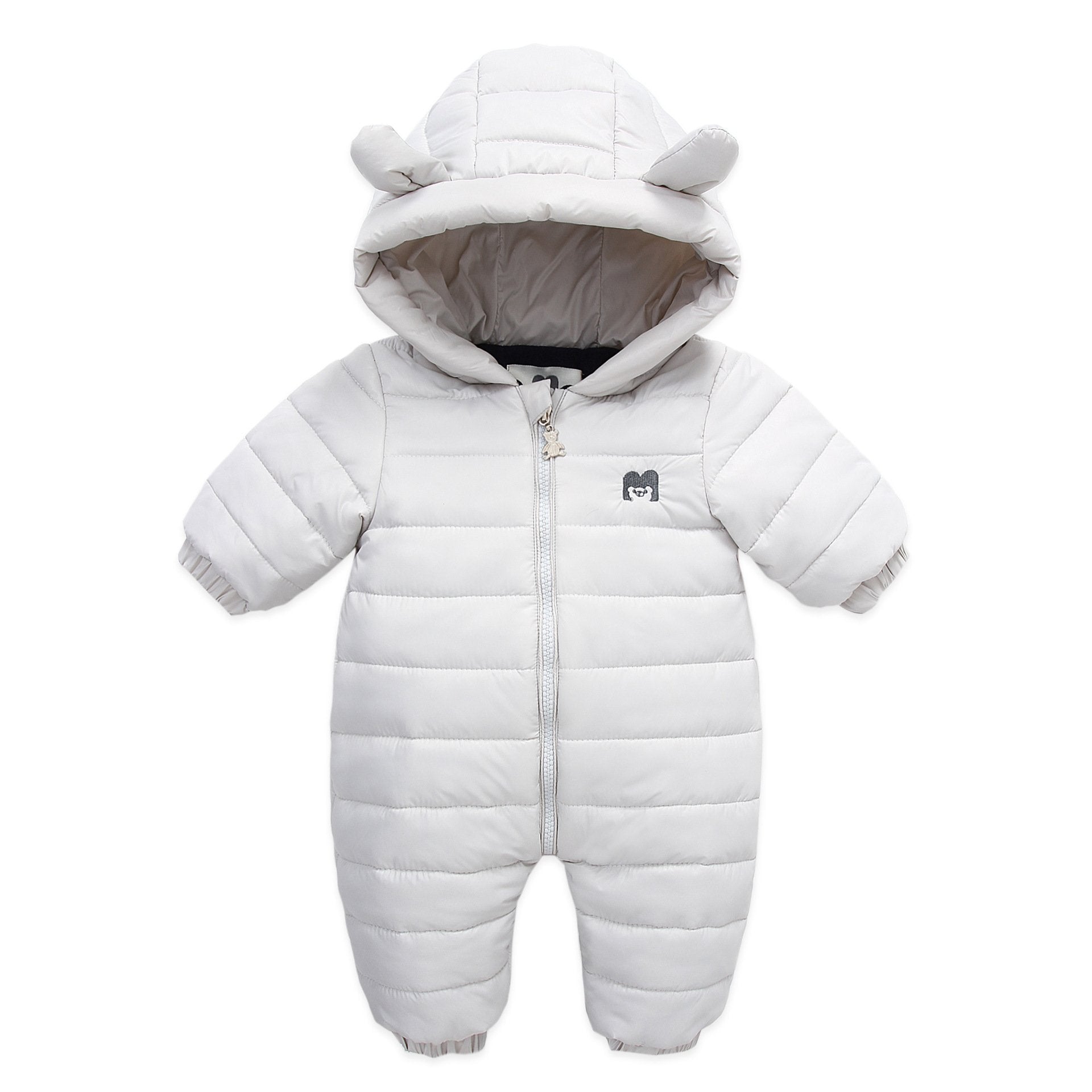 Newborn Baby Candy-colored Winter Thick Warm Jumpsuit Romper