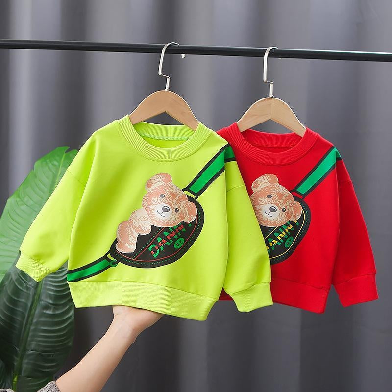 Baby Toddler Autumn Spring Sweatshirts Long-sleeved Tops - MomyMall