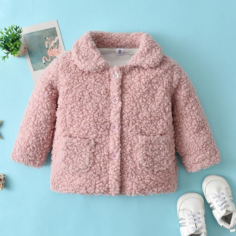 Baby Girl Coat Fleece Winter Warm Cutton Outwear