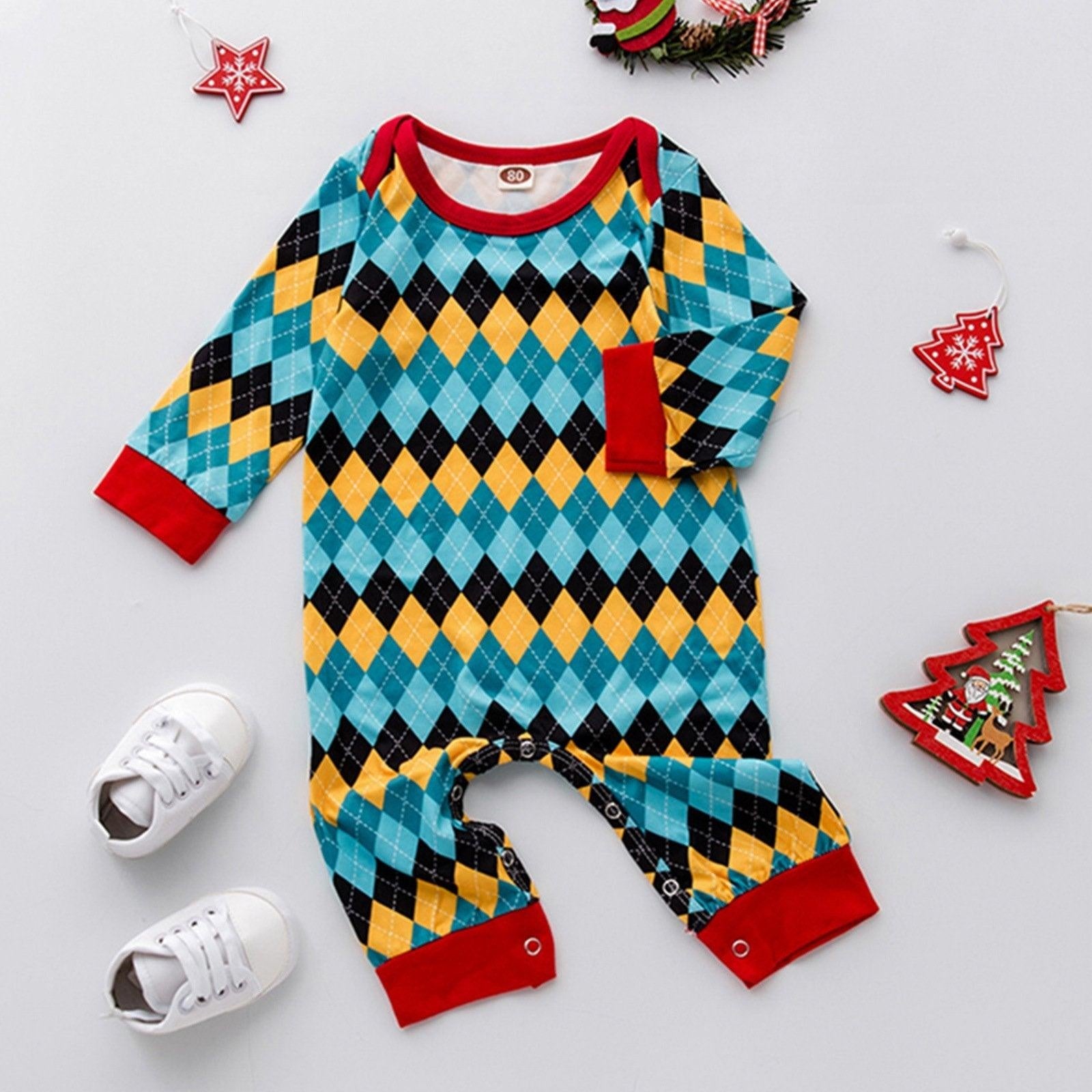 Family Matching Christmas Parent-child Pajamas Suits Set - MomyMall