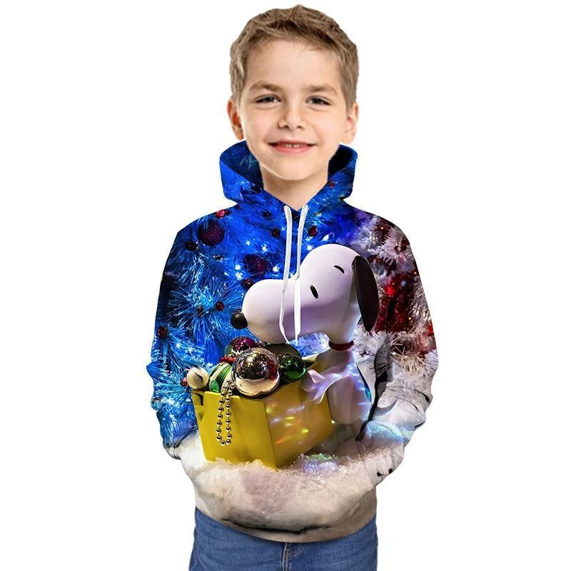 Kid Boy Girl 3D Dog Printed Fashion Hoodie - MomyMall