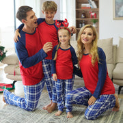 Family Matching Plaid Printed Pajamas Mother Daughter Parent-child Wear - MomyMall