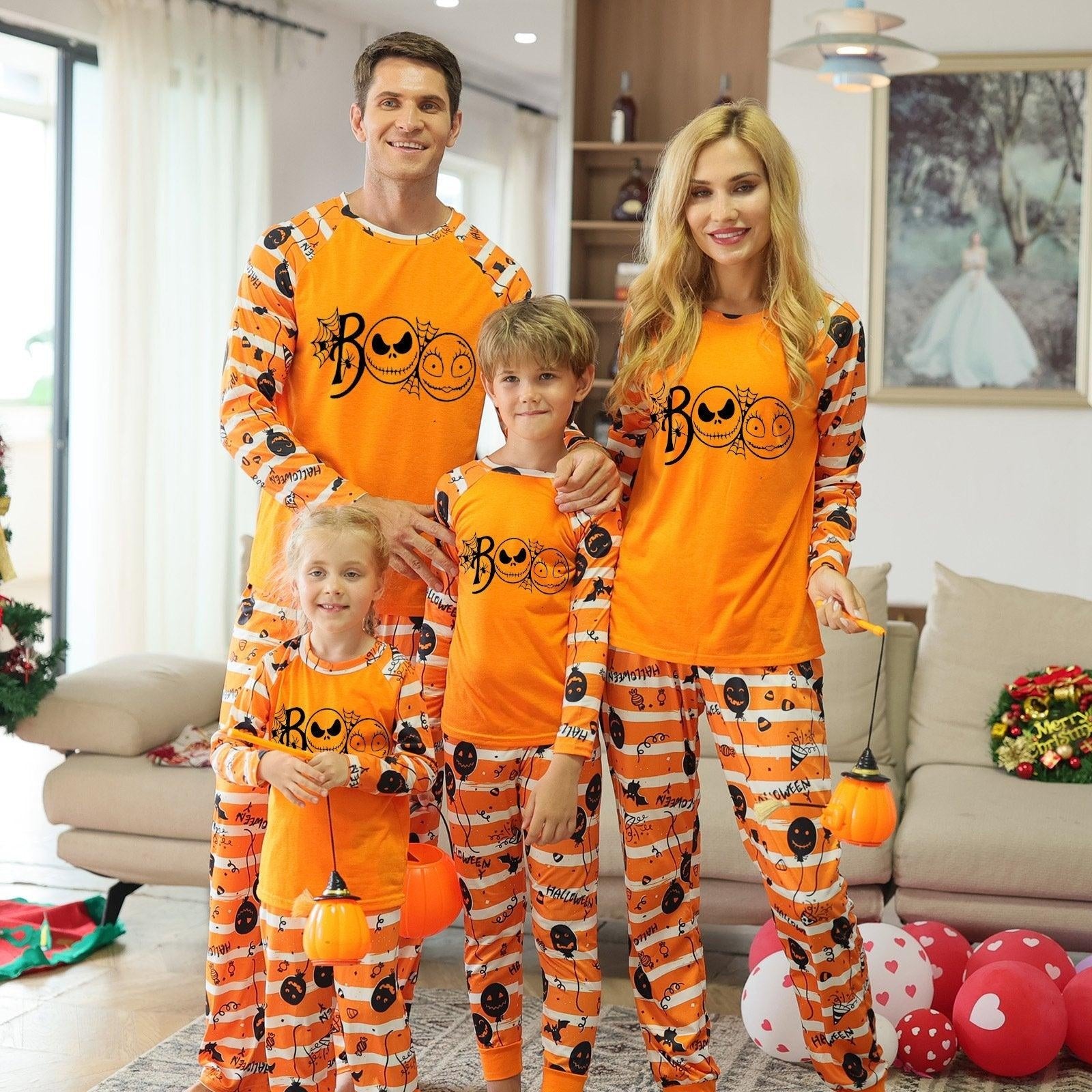 Family Matching Halloween Print Set Parent-child Pajamas - MomyMall