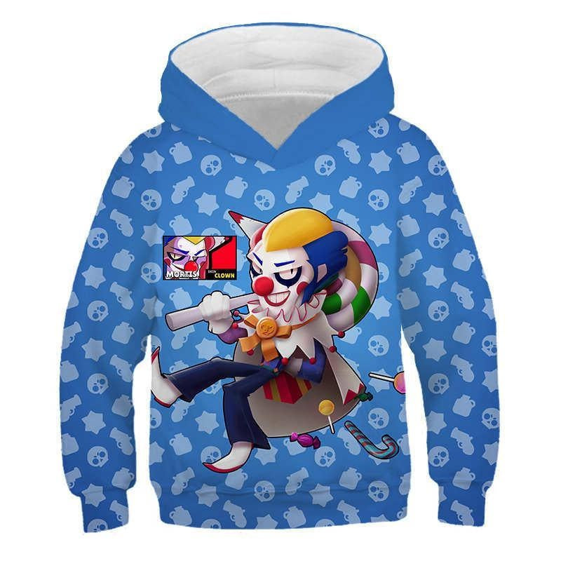 Children Kid Teens 3D Wilderness Brawl Fighting Crew Neck Hoodie - MomyMall