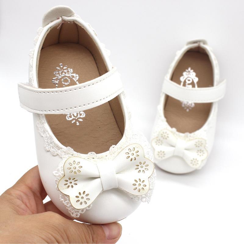 Baby Girl Bow Tie Toddlers with Soft Soles Shoes - MomyMall